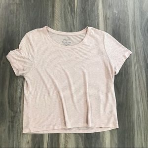 Baby Pink Striped Tee